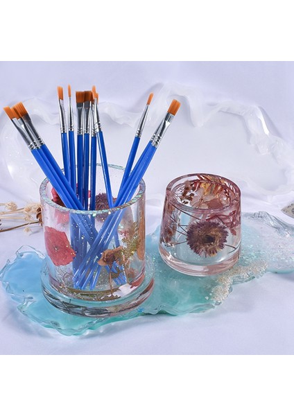 Diy Kristal Tutkal Kalıp Özel Şekilli Düzensiz Tepsi Masa Ev Sanat Süsleme Silikon Kalıp (Yurt Dışından)