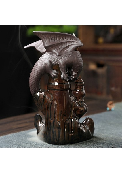 Tütsü Şelale Tütsü Brülör Seramik Ejderha Dekoratif Oyun Karışık Tütsü Koni Şelale Sigara Odası Dekor (Yurt Dışından) modelleri