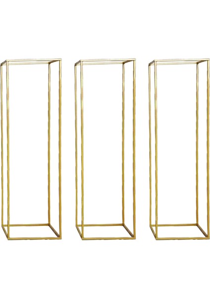 3pc Çiçek Vazo Zemin Vazoları Sütun Standı Metal Yol Kurşun Zarif Düğün Dekor (Yurt Dışından) fiyatları