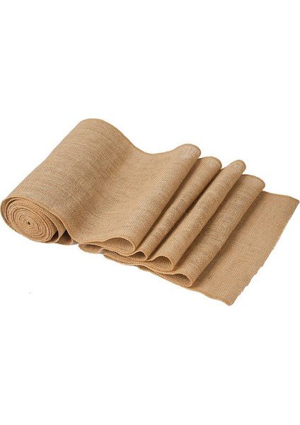 Masa Koşucu 10 M x 30 cm Jüt Masa Koşucu Keten Jüt Kumaş, Masa Koşucu Rulo Masa Dekorasyonu Düğün Vintage Rustik (Yurt Dışından)