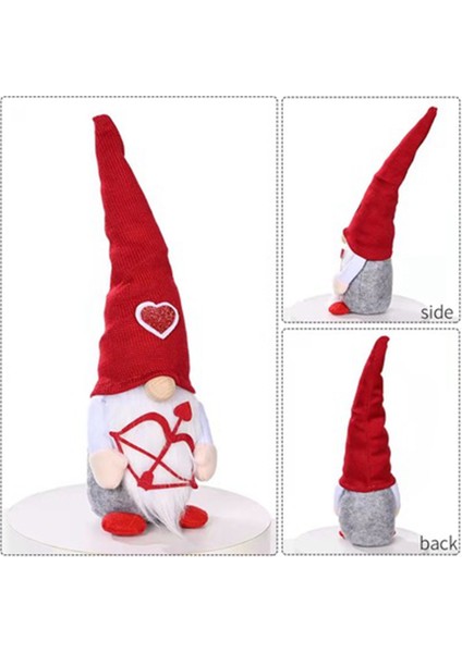 Sevgililer Günü Aşk Kalp Zarf Yüzü Olmayan Bebek Gnome Peluş Bebek Tatil Figürleri Ev Partisi Süslemeleri Sevgilisi Hediye (Yurt Dışından)
