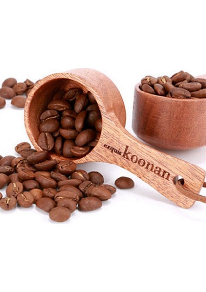 Koonan Ahşap Ölçüm Kaşığı Kepçe Kahve Çekirdekleri Bar Mutfak Ev Pişirme Aracı Ölçme Fincan Araçları Mutfak A (Yurt Dışından) fırsatları