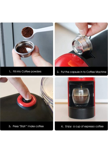 2x Kahve Filtreleri Paslanmaz Çelik Doldurulabilir Kahve Kapsül Bardak Bakla Tutucu Filtre Seti Lavazza A Modo Mio Jolie (Yurt Dışından) fiyatları