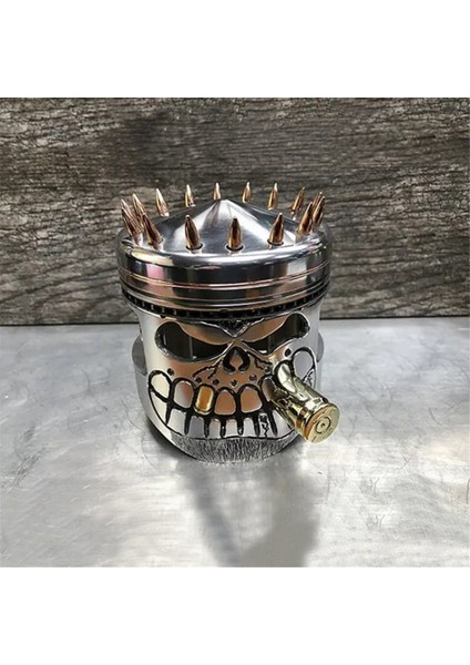 Reçine Oyma Heykel Süs Cosplay Cadılar Bayramı Piston Kafatası Yüz Heykel Heykelcik Sanat Masaüstü C (Yurt Dışından) fiyatları