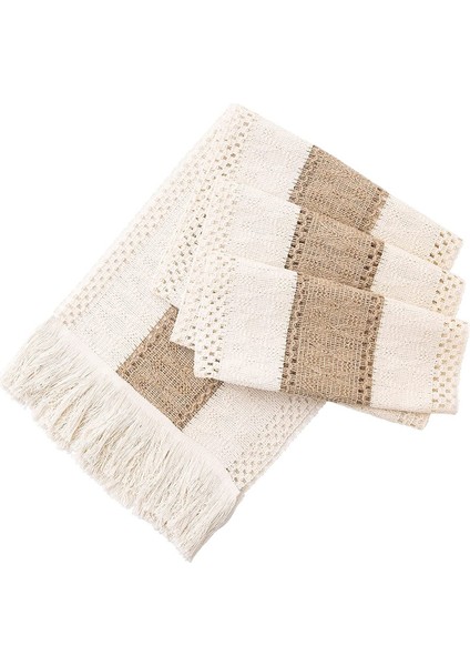 Çiftlik Evi Boho Masa Koşucu, Dikiş Kenar El Yapımı Tığ Bohem Tarzı, Yemek Masası Dekorasyonu Için Uygun 180 cm (Yurt Dışından)