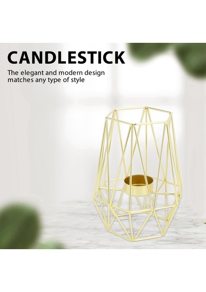 Oturma Odası ve Banyo Dekorasyonları Için 10'lu Altın Geometrik Metal Tealight Mumluk Seti - Orta Parçalar (Yurt Dışından) indirimleri