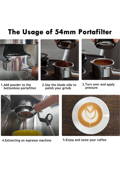 Breville Barista Serisi ve Espresso Makineleri Için 2x Dipsiz Portafilter 54MM, Filtre Sepetli Portafilter (Yurt Dışından) fırsatları