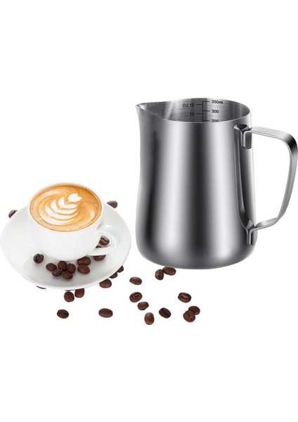 2x Süt Köpürtme Sürahisi 350ML (12OZ)BUHARLAMA Sürahi Süt Kahve Cappuccino Latte Sanat Barista Buhar Sürahi Süt Kupası (Yurt Dışından) indirimleri