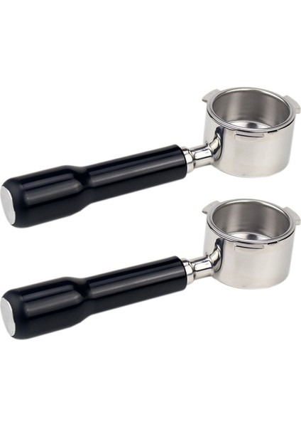 2x 51 mm Kahve Dipsiz Portafilter Delonghi EC680/EC685 Yedek Filtre Filtre Sepeti Kahve Aksesuarları (Yurt Dışından)