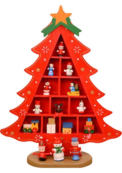 Dıy Ahşap Noel Ağaçları Pencere Mağazası Alışveriş Merkezi Kalem Teşhir Rafı Sahne Süs Tatil Hediyeler Süslemeleri (Yurt Dışından)