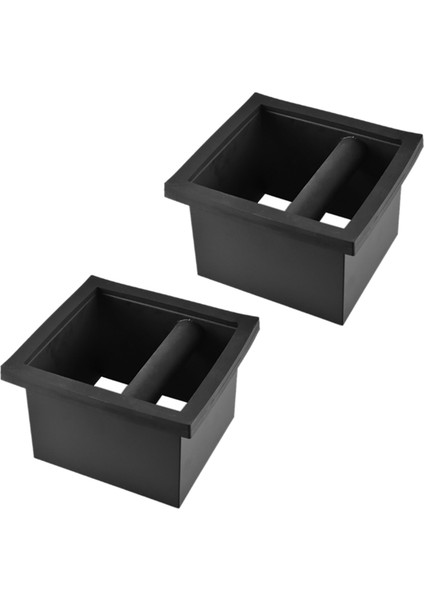 2x Şok Emici Kahve Makinesi Yendi Kutusu Kaymaz Kahve Öğütücü Barista Için Knock Bar ile Çöp Kutusu (Yurt Dışından)