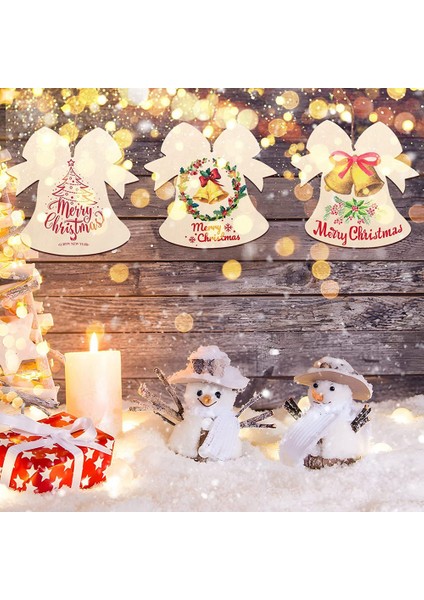 30 Adet Ahşap Yılbaşı Süsleri Boyamak Için Dıy Boş Bitmemiş Çan Şekli Ahşap Süs El Sanatları Için Asılı Süslemeler (Yurt Dışından) fiyatları