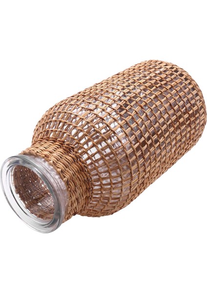 2x Saman Cam Çiçek Vazo Japon Saksı Iskandinav Sözleşmeli Yaratıcı Çiçek Sepeti Su Bitkilerine -L (Yurt Dışından) fiyatları