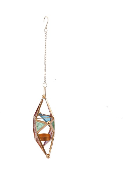 2x Çok Renkli Cam Yıldız Adak Çay Işık Mumluk Asılı Aydınlatma Feneri (Yurt Dışından) indirimleri