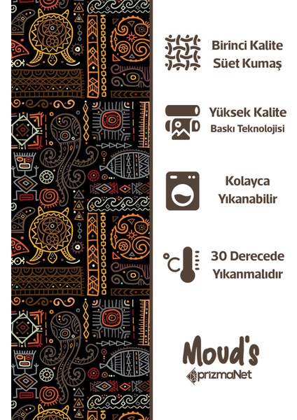 Hitit Figür 4 Desenli Süet Dertsiz Masa Örtüsü fiyatları