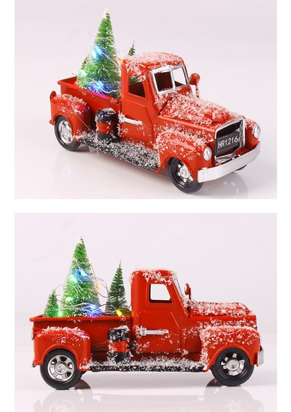 6.7 Inç Vintage Kırmızı Kamyon Noel Dekoru, C (Yurt Dışından) fiyatları