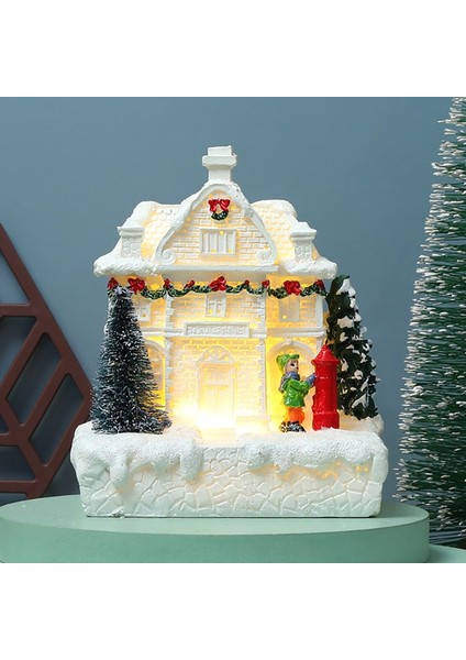 Noel Köyü Beyaz Saray Dekor Reçine Noel Hediyesi Yeni Yıl Dekoru-B (Yurt Dışından) modelleri