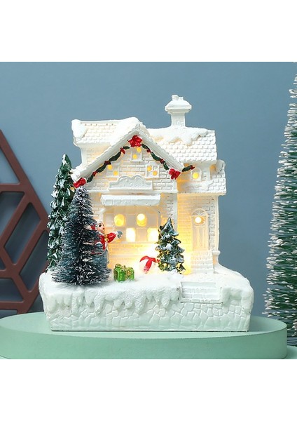 Noel Köyü Beyaz Saray Dekor Reçine Noel Hediyesi Yeni Yıl Dekoru-B (Yurt Dışından) fırsatları