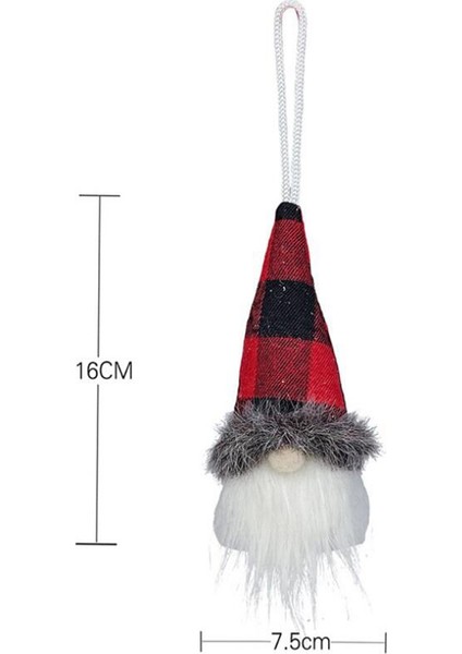 Ev Için Mutlu Noel Süslemeleri Yüzü Olmayan Gnome Bebek, 4'lü Paket (Yurt Dışından)