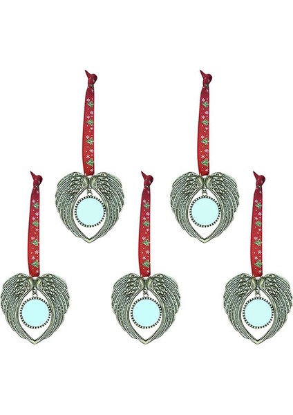 5 Adet Melek Kanadı Şekilli Kolye Noel Ağacı Süsleri-Altın (Yurt Dışından) fiyatları