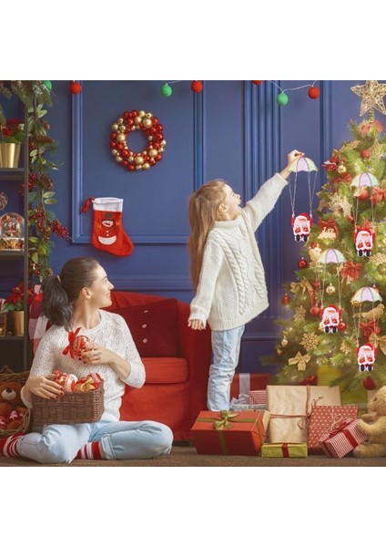 Elektrikli Paraşüt Tırmanma Halat Merdiven Santa Doll Noel Kolye (Yurt Dışından) modelleri