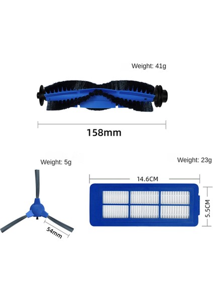 Eufy Robovac 11SMAX 15C Max G30 Için Ana Yan Fırça Hepa Filtresi (Yurt Dışından) fırsatları