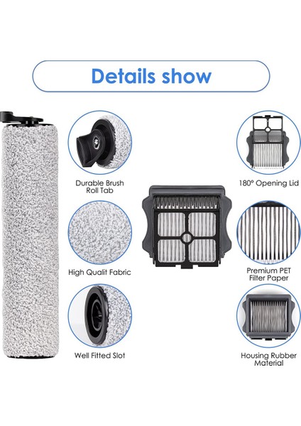Tineco Floor One S3/ Ifloor 3 Akülü Elektrikli Süpürge Aksesuarları Için (Yurt Dışından) fırsatları