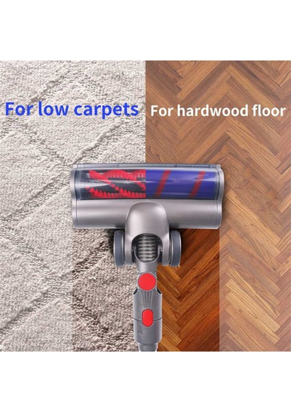 Dyson V7 V8 V10 Yumuşak Rulo Fırça Çubuğu LED Farlar Zemin Fırçası Için (Yurt Dışından)