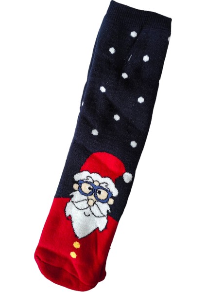Yılbaşı Temalı Uzun Havlu Çorap Christmas Yeni Yıl