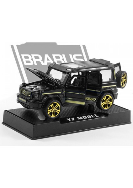 Siyah Altın Babos [altı Kapı + Ses ve Işık + Teşhir Tabanı] 1:32 Alaşım Araba Modeli Simülasyon Ses ve Işık Kapısı Off-Road Araba Modeli Çocuk Oyuncak Araba Süsleri (Yurt Dışından)