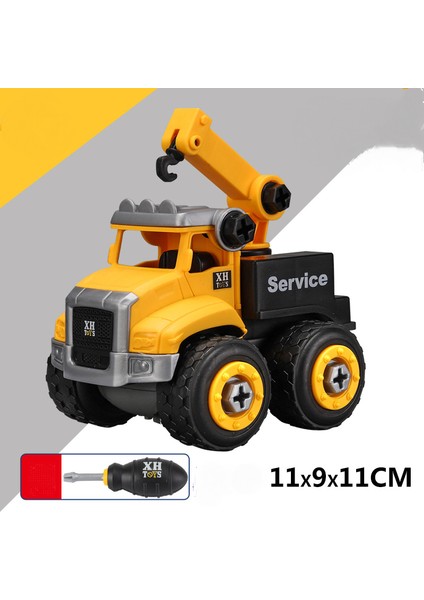 (1 Paket) Dıy Bulmaca Çıkarılabilir Montaj Arabası Çocuk Oyuncakları (110 Sökme Vinci, Tornavida Gönder) (Yurt Dışından)