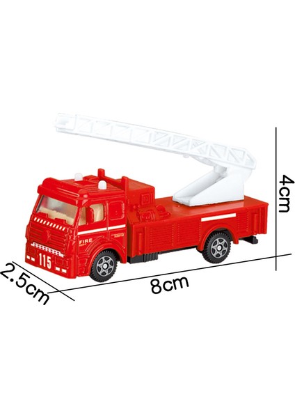Çocuk Oyuncakları Alaşım Araba Simülasyonu Off-Road Glamour Jeep Modeli Hediye (Sürgülü Yangın Kurtarma, 2 Paket) (Yurt Dışından)