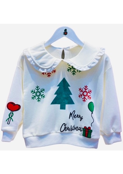 Kız Çocuk Christmas Temalı Bebek Yaka Taytlı Takım fiyatları