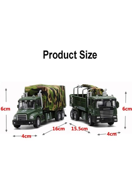 1 : 32 Oyuncak Arabalar, Askeri Araç Işıklı ve Sesli Ordu Oyuncakları, Simülasyon Döküm Metal Alaşımlı Kamyon Taşıyıcı Araç Geri Çekilebilir Model Araba (Yurt Dışından) fiyatları