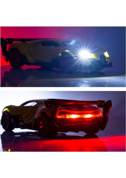 Saytay Bugatti Vision Gt Supercar 1/32 Çinko Alaşımlı Döküm Geri Çekin Araba Modeli Oyuncak Ses ve Işık Erkek Kız Için Hediye (Sarı) ST-001 (Yurt Dışından) indirimleri
