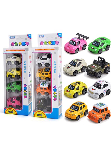 Çocuk Oyuncakları Çizgi Film Animasyonu S Versiyonu Beetle Off-Road Araba Modeli Sahne Kombinasyonu Seti (Çizgi Film Alaşım Araba (Yol Işaretleri Olmadan 4 Set) B Tipi) (Yurt Dışından)