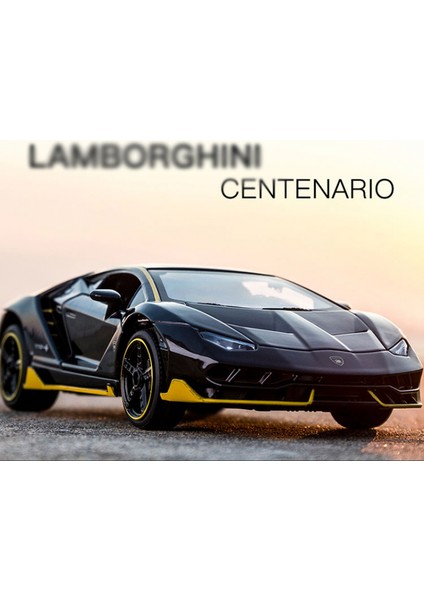 Lamborghini LP770 Gini Spor Araba Araba Modeli Döküm Araba Modeli Oyuncak Çocuk Ses ve Işık Geri Çekin Araba Çinko Alaşım Oyuncaklar Çocuklar Için Hediye (Siyah) (Yurt Dışından) fırsatları