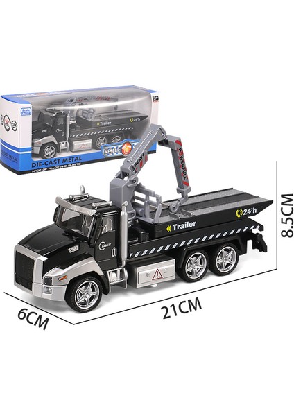 (1 Adet) Çocuk Ses ve Hafif Alaşım Araba Modeli Yangın Suyu Jeti Ekskavatör (Ses ve Hafif Alaşım Araba [kurtarma Düz Yataklı]) (Yurt Dışından)