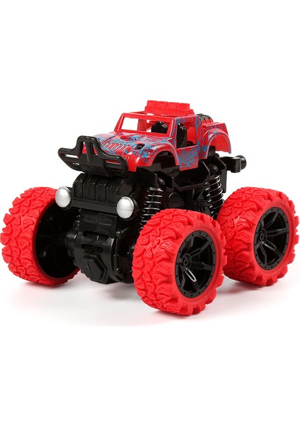 Kırmızı 4 Adet Çocuk Oyuncağı Dört Tekerlekten Çekiş Atalet Dublör Off-Road Araç Modeli Çocuk Oyuncak Araba Oyuncak Hediye (Yurt Dışından)