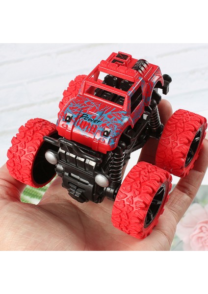 Kırmızı 4 Adet Çocuk Oyuncağı Dört Tekerlekten Çekiş Atalet Dublör Off-Road Araç Modeli Çocuk Oyuncak Araba Oyuncak Hediye (Yurt Dışından) modelleri