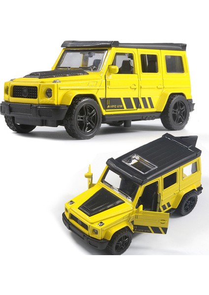 Alaşım Off-Road Araba Modeli Çocuk Oyuncak Araba Süsleri (Ben C-G65-SARI [sessiz Işık, 12CM, Üç Kapı]) (Yurt Dışından)