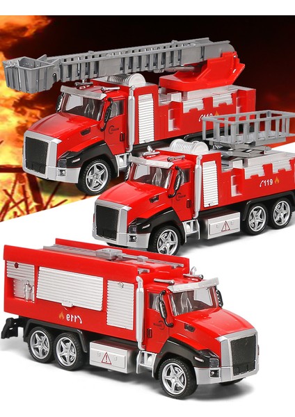 (1 Adet) Çocuk Ses ve Hafif Alaşım Araba Modeli Yangın Suyu Jeti Ekskavatör (Ses ve Hafif Alaşım Araba [kurtarma Düz Yataklı]) (Yurt Dışından) fiyatları