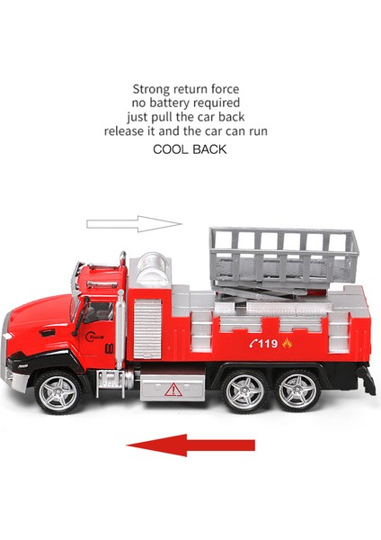 (1 Adet) Çocuk Ses ve Hafif Alaşım Araba Modeli Yangın Suyu Jeti Ekskavatör (Ses ve Hafif Alaşım Araba [kurtarma Düz Yataklı]) (Yurt Dışından) indirimleri