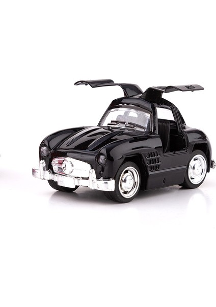 1:43 Karikatür Alaşım Araba Modeli Çocuk Oyuncak Araba Modeli Oyuncak Kapıyı Açmak Için Geri Çekin, Erkek Oyuncak Araba (Mercedes-Benz Siyah, 2 Paket) (Yurt Dışından)