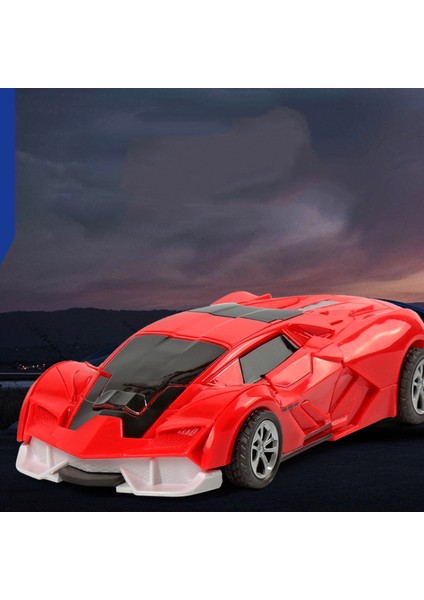 (Iki Adet) Çarpışma Deformasyon Oyuncak Araba Autobot Robot Atalet Etkisi Bir Düğme Deformasyon Araba Çocuk Hediye (Bugatti Mavi Renkli Kutu) (Yurt Dışından)