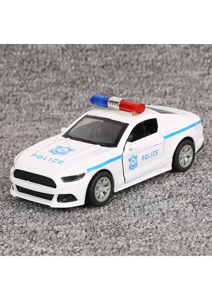 1: 36 Alaşım Polis Arabası Serisi Model Çocuk Oyuncak Araba Süsleri Geri Çekin Araba Modeli Çocuk Oyuncak (Ym Beyaz, 2 Paket) (Yurt Dışından)