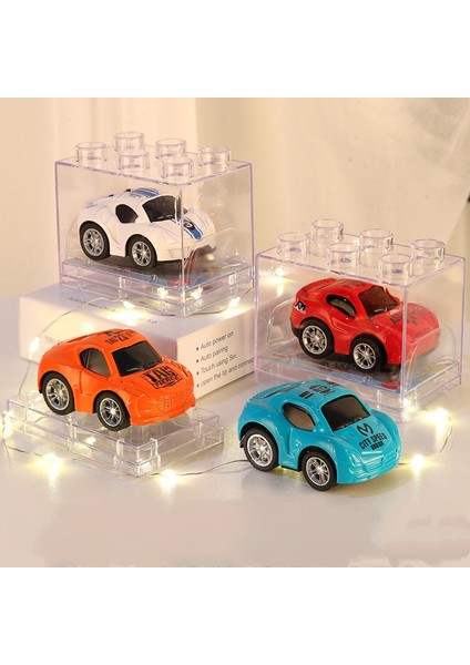 (4'lü Paket) Çocuk Geri Çekilebilir Araba Mini Alaşım Araba Oyuncak Araba Çocuk Araç Seti Çeşitli Simülasyon Modelleri Düşmeye Dayanıklı (Spor Araba) (Yurt Dışından)