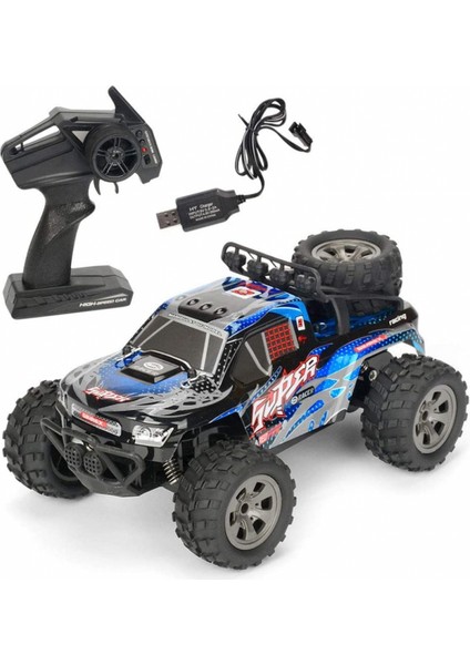 1/18 Ölçekli Rc Arabalar C4WD Uzaktan Kumanda Araba Tüm Arazi Yüksek Hızlı 20KM/H Off-Road Kamyon Erkek Kızlar Için, Rc Paletli Araba Oyuncak Hediye 5-12 Yaş Çocuklar Için, Mavi (Yurt Dışından)