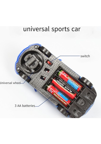 (Iki Adet) Elektrikli Universal Müzik Araba Parlayan, Oyuncak Hediye Atalet Spor Araba (Universal Spor Araba-Aydınlatma Müzik-Siyah) (Yurt Dışından) indirimleri