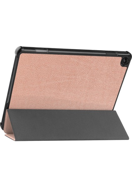 Uyumlu Lenovo Tab M10PLUS 3. Nesil Tablet Kılıfı Için 10.6" Ince Üç Katlı Stand Akıllı Kapak, Çoklu Görünüm Standı Sert Kılıf Folyo Kapak Otomatik Uyku/uyandırma Koruması Pembe Altın (Yurt Dışından)